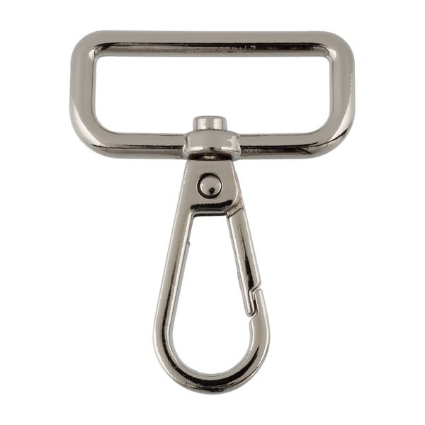 Карабин металл 32.0 мм (50х38 мм), 10 шт, 04 никель, Gamma GH 112/32/10