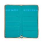 Органайзер для спиц и крючков кожзаменитель 43х21х2 см, 01 бирюза, Gamma OGN-04