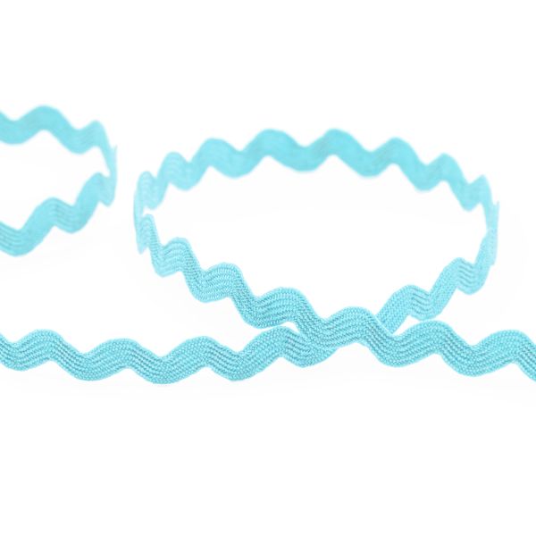 Тесьма отделочная зигзаг 5 мм, 30 м, 070 бл. голубой, Gamma JZ-5