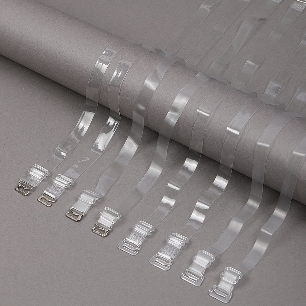 Набор бретелей для бюстгальтера 10 мм, TBY.0T105 цв.прозрачный матовый, глянцевый уп 4 пары