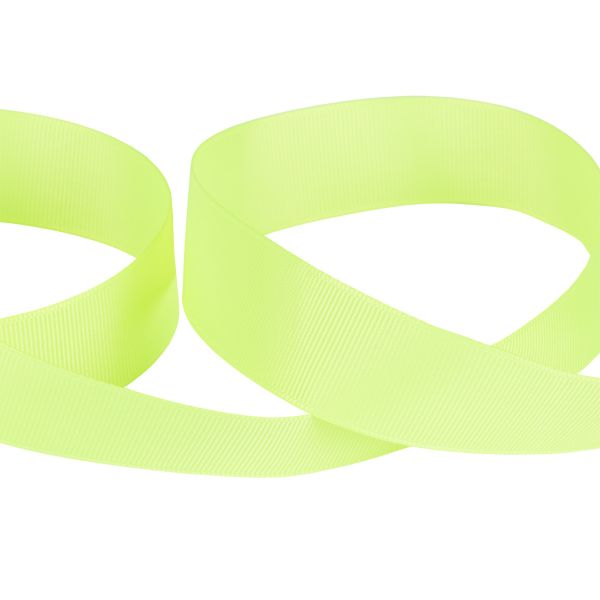 Лента репсовая (в рубчик) 25.0 мм / 45.5 метров, 013 лайм, Gamma GR-25