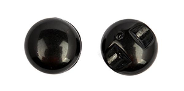Пуговицы на ножке пластик A1004 цв.002 черный 16L-10мм, 50 шт