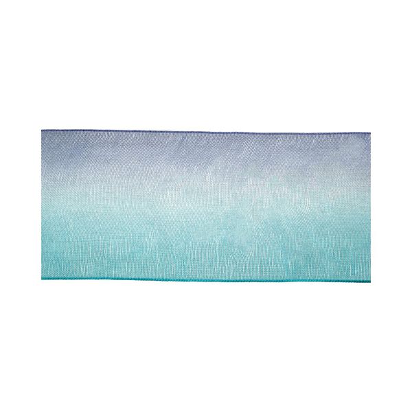 Лента капроновая (органза) двухцветная 38.0 мм / 22.5 метров, 092/080 синий/морская волна, Blitz ORP-38