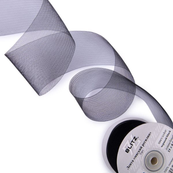 Регилин корсетный 70.0 мм / 15±0.5 метров, п/э, черный, Blitz RTS-70