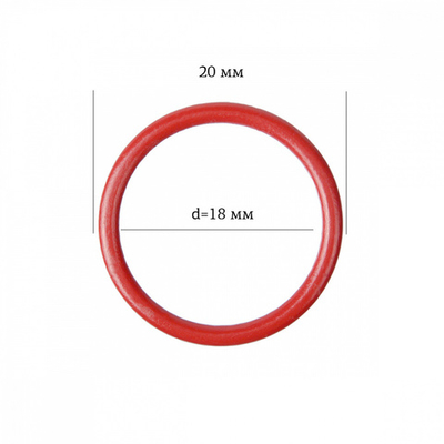Кольца для бюстгальтера металл ⌀17.8 мм, 100 красный, Arta, 50 шт