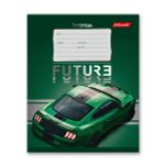 Тетрадь ученическая школьная, выборочный лак, A5+ 24 л. на скобе 65 г/м², белизна 100% 30 шт, клетка, 000373 Зелёная ракета, Светоч 24ТСКд5_4_3_1