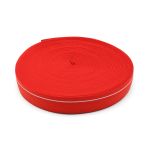 Резинка для мужских трусов и боксеров 35.0 мм / 25 метров, тканая мягкая, 24 г/м, красный/белый полоса