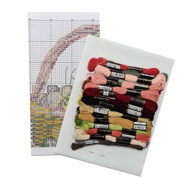 Набор для вышивания нитками Hobby&Pro, Вкус лета, 33х20 см