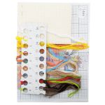 Набор для вышивания нитками Овен 1466, Овечка Глаша 16х17 см