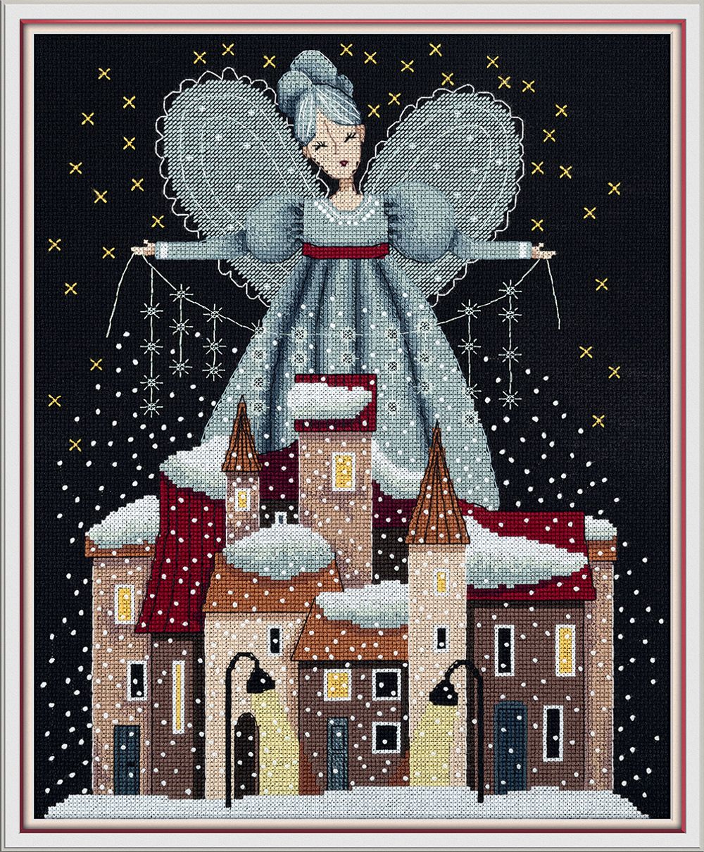 Набор для вышивания нитками Panna PR-7484, Метелица, 24.5х28.5 см