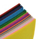 Фетр листовой жесткий 1.0 мм 20х30 см, HA3, уп. 20 листов, цв. ассорти