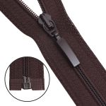 Молния спираль (витая) Arta Т5 (5 мм) 1 зам., разъем., 50 см, цв. 141 т.коричневый, уп.5 шт