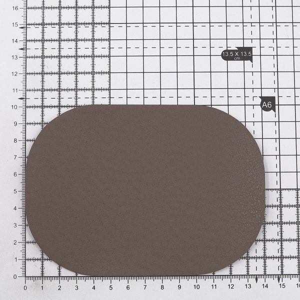 Термозаплатка, под кожу, 100x140мм (серый (gray)), AZ05, 2 шт