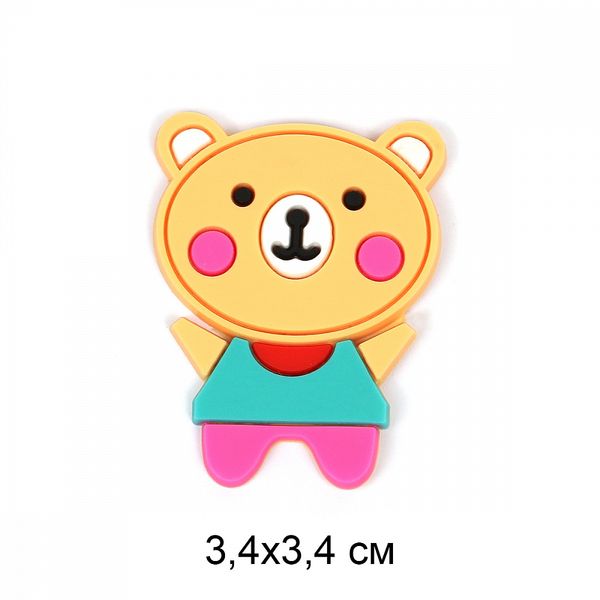 Аппликации пришивные 2356 Медвежонок 3,4х3,4см, 20 шт
