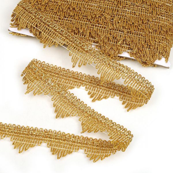 Тесьма отделочная 40 мм, 13-5061 цв.золото уп.13.71м