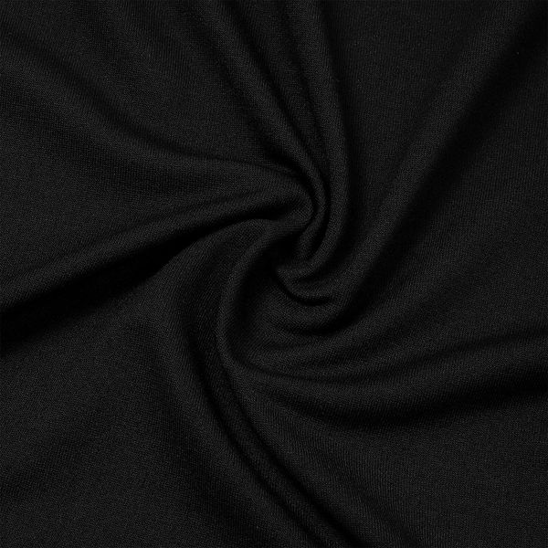 Футер 2-нитка петля поливискоза стрейч 220 г/м², 160 см / 3 метра, ФУТ2Х.TBY.ПЭ-ВИС.ЧЕР.3, цв.черный