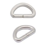 Полукольцо сварное металл внутр. 12 мм (внешн. 17х11 мм, ⌀2.5 мм), 50 шт, серебро ГР, 6046