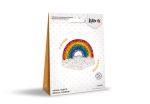 Набор для вышивания бисером Klart, Брошь. Радуга, 6.5х6.5 см