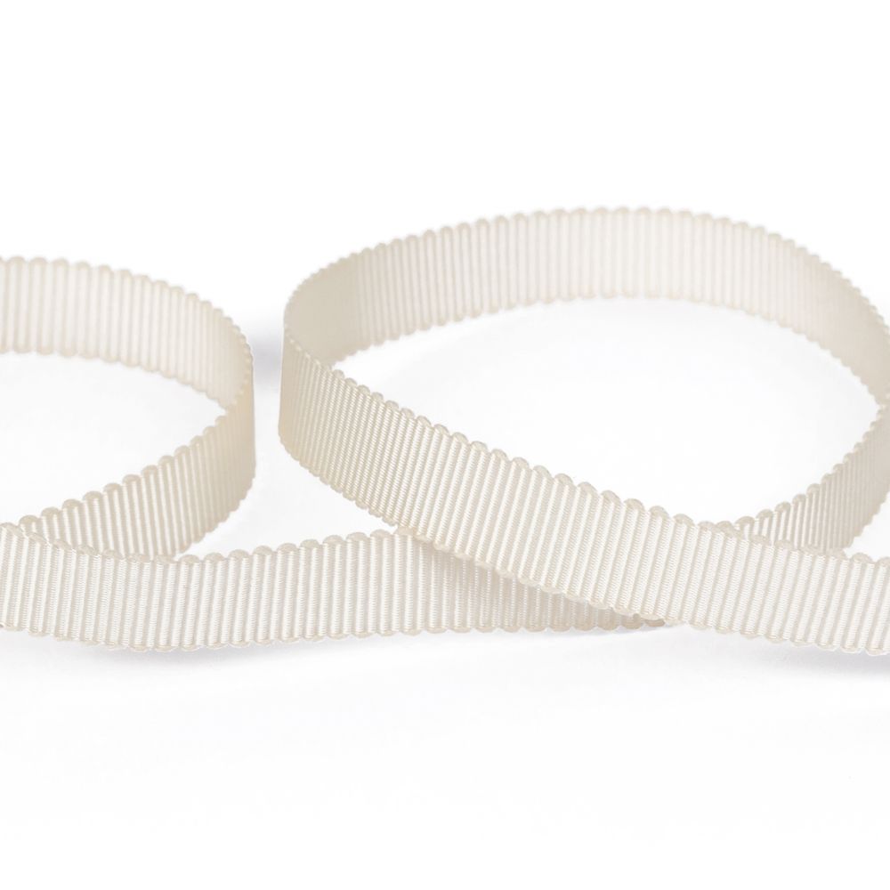 Лента репсовая (в рубчик) с зубчатым краем 10.0 мм, 25±1 метров, 810 слоновая кость, Gamma PTGR-10