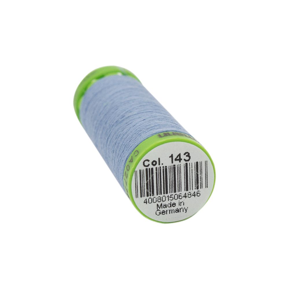 Нитки для тонких тканей Gutermann Extra Fine 150, 200м, 143 серо-голубой, 5 катушек