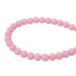 Бусины пластик ⌀8 мм, 500 г, матовые, круглые, 510 розовый, 1AL139-2 , Astra&Craft