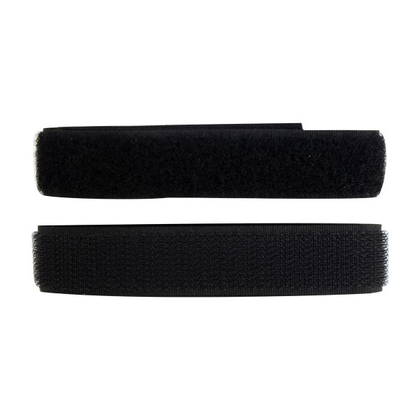 Лента контактная липучка (велкро) пришивная 20 мм, черный, Prym /TOS/