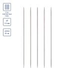 Спицы чулочные металл ⌀3.0 мм, 20 см, 5 шт, никель, Visantia VTS-5