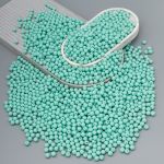 Бусины пластик ⌀8 мм, 500 г, матовые, круглые, A32 зеленый, 1AL139-2 , Astra&Craft