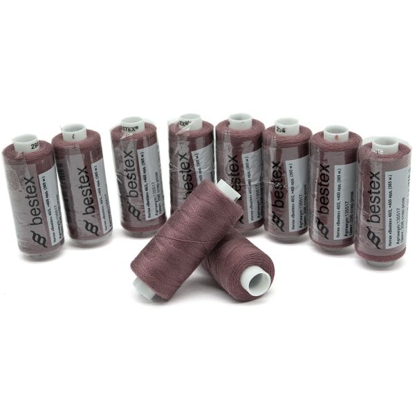 Нитки швейные бытовые Bestex 40/2, 365 м (400 ярд) / 10 кат., 298 старая роза