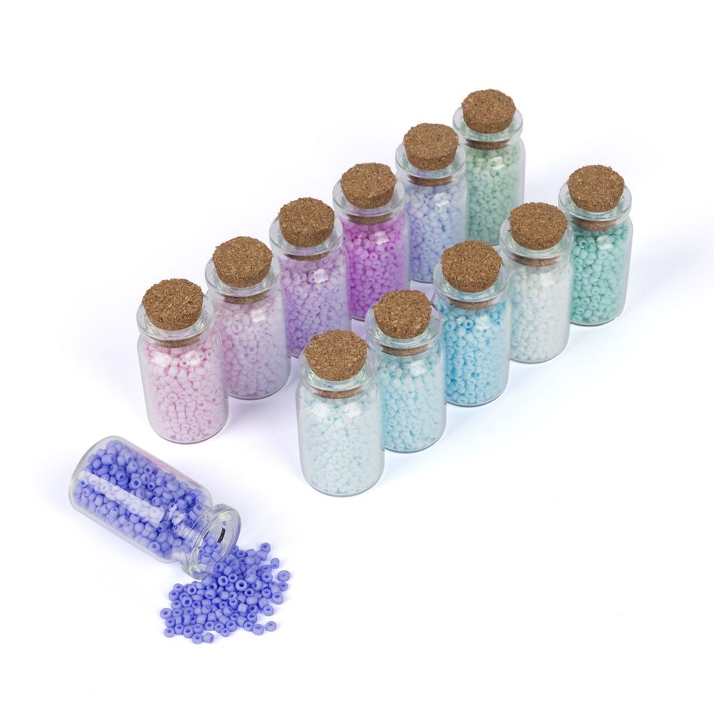 Набор бисера для рукоделия №8 ассорти макарун матовый, Zlatka SGB