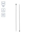 Спицы прямые металл ⌀4.5 мм, 35 см, никель, Gamma MKP