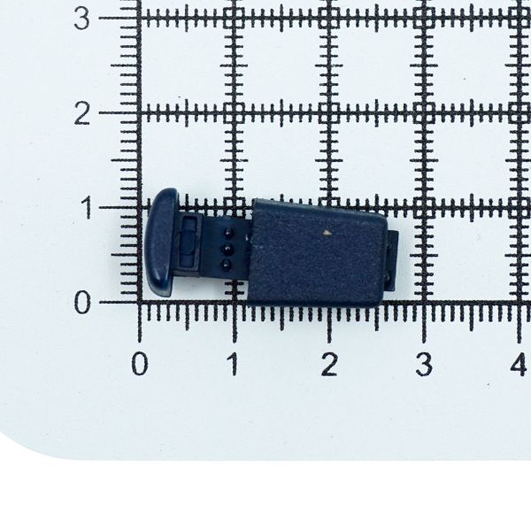 Наконечник для шнура пластик 17х11 мм, ПП, т.синий, 100 шт