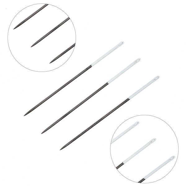 Иглы ручные для шитья Black Sharps, №5, белое ушко, 16 шт Pony