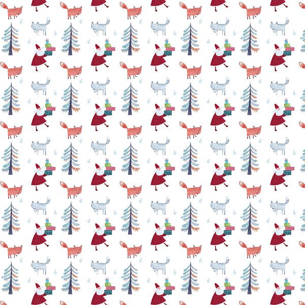 Односторонняя упаковочная бумага 100х70 см, 25 шт, 05 Лес NWPO-02, Stilerra NWPO-02