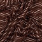 Ткань для пэчворка Peppy Бабушкин сундучок, рулон 112 см / 5 метров, БС-11 кр.горох коричневый, Peppy