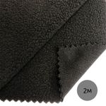 Флис 1-сторонний 130 г/м², 150 см / 2 метра, TBY-0085-156.130.2, цв.S156 т.серый