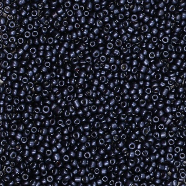 Бисер Astra&Craft 11/0 (2.1 мм), 200 г (10х20 г), цв. 921 синий/непрозрачный, матовый