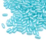 Бусины пластик (жемчуг) 3х6 мм, 15 г, Astra&Craft (бирюзовый), 4AR293/294