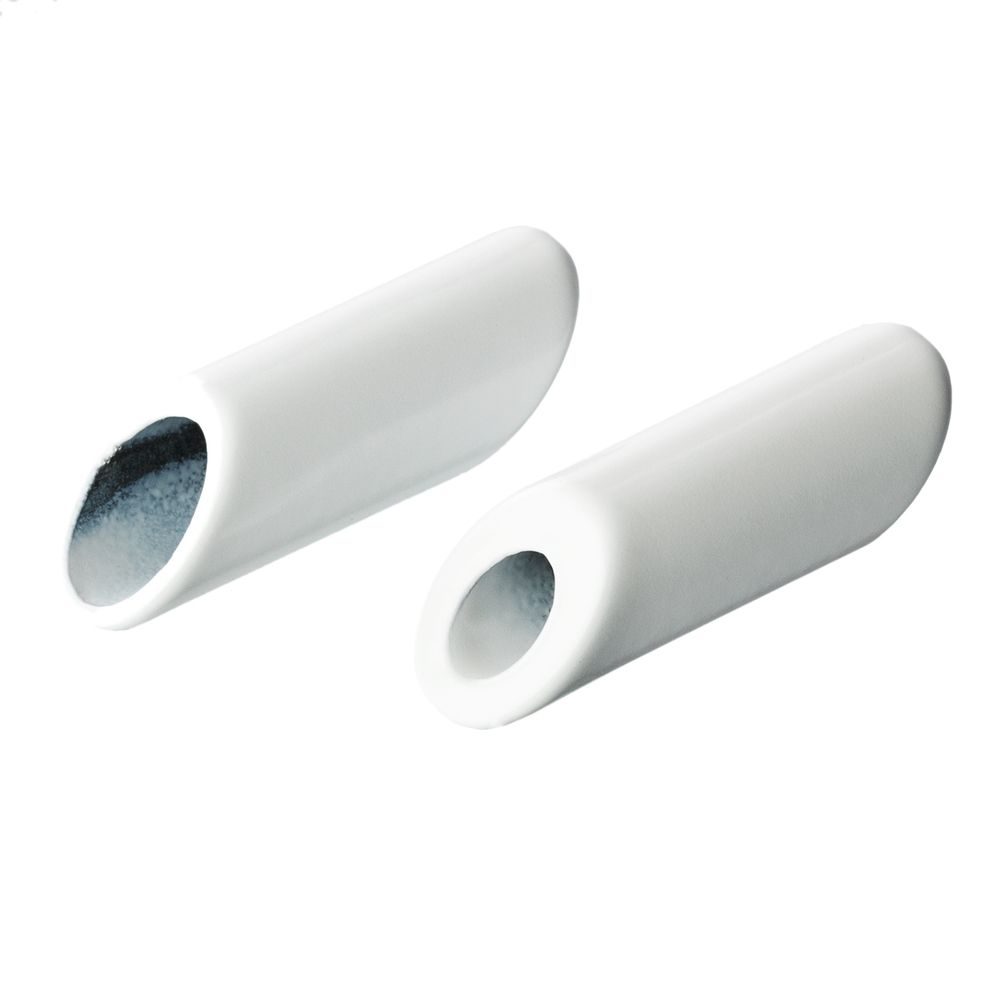 Наконечник для шнура металл 22х7 мм, 20 шт, №02 белый, Gamma GB 1654