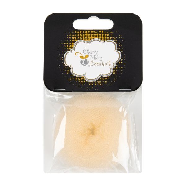 Бублик для волос ⌀7.5±0.5 см, 5 шт, №02 бежевый, Cherry Mary VX07058