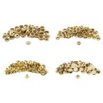 Кнопка Дельта (O-образная) ⌀15.0 мм, ≈72 шт, СТАЛЬ, №61 золото, NEW STAR