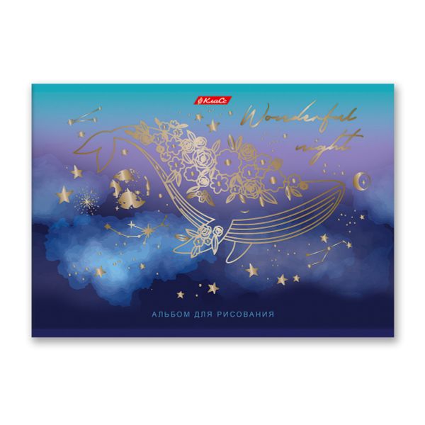 Альбом для рисования, фольга, 100 г/м², A4 29х20.5 см, 40 л. на скобе, 5 шт, 000231 Волшебный сон, Светоч 40АЛСК4_7_3_9