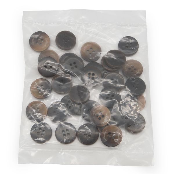 Пуговицы 4 прокола 24L (коричневый), 36 шт