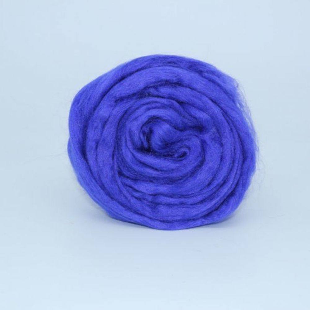 Шерсть для валяния нейлон Троицкая Гребенная лента 1х50г, 0078 фиолетовый
