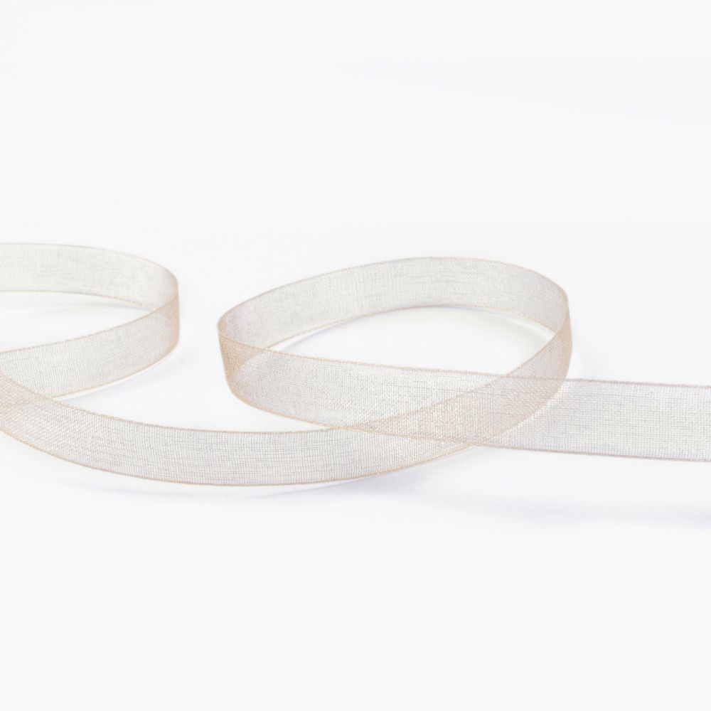 Лента капроновая (органза) 10.0 мм / 22.8±1 метра, 097 св. персиковый, Blitz OR-10