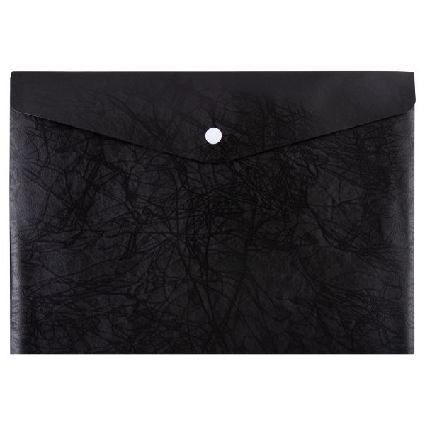 Папка-конверт с кнопкой A5 180 мкм, 10 шт, черный new ЕС21113001, Expert Complete