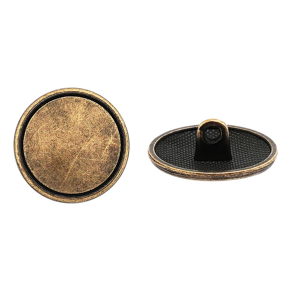 Пуговицы на ножке 28 (18мм), металл (OB бронза), ME_678, 36 шт