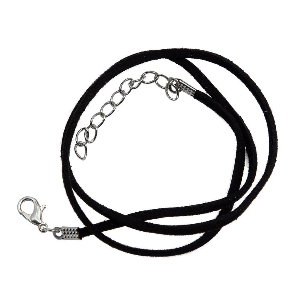 Шнур с замком замшевый, 2мм, 45см. Astra&Craft (6001 черный), 65237