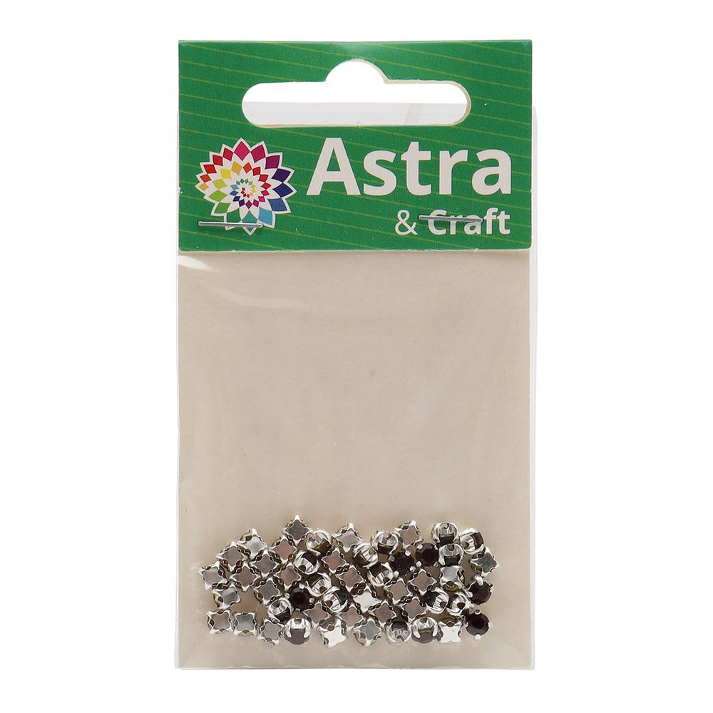 Хрустальные стразы в цапах/серебро, 4мм, 50 шт/упак, Astra&Craft (11 красный), 4AR159/166