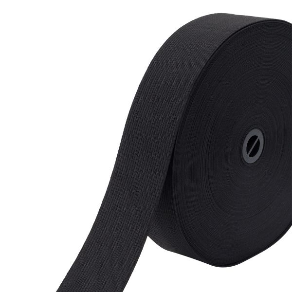 Резинка вязаная 40.0 мм / 25 метров, ТВ-40, черный